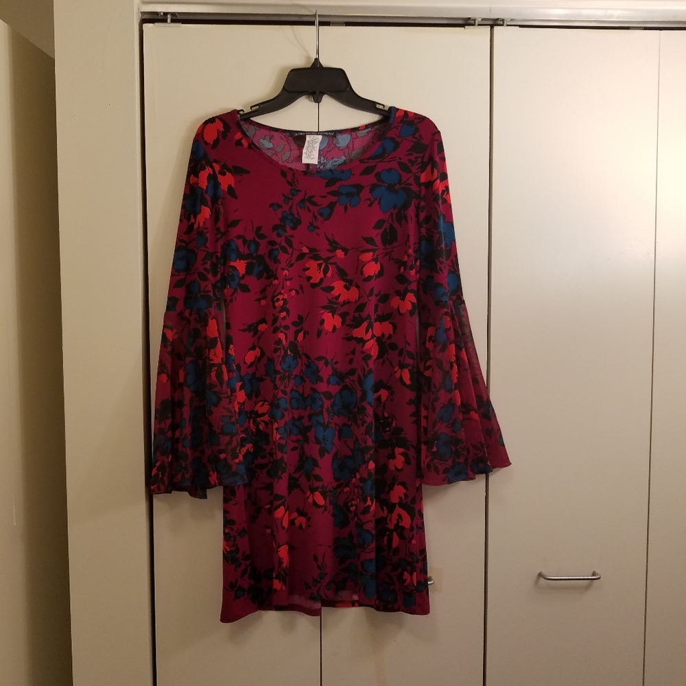 Floral Bell Sleeve Dress